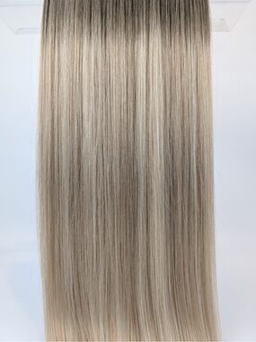 Luxury Slavic Hair Rooted “Light Dimensional Blonde” Halo Extension 18” Kesh